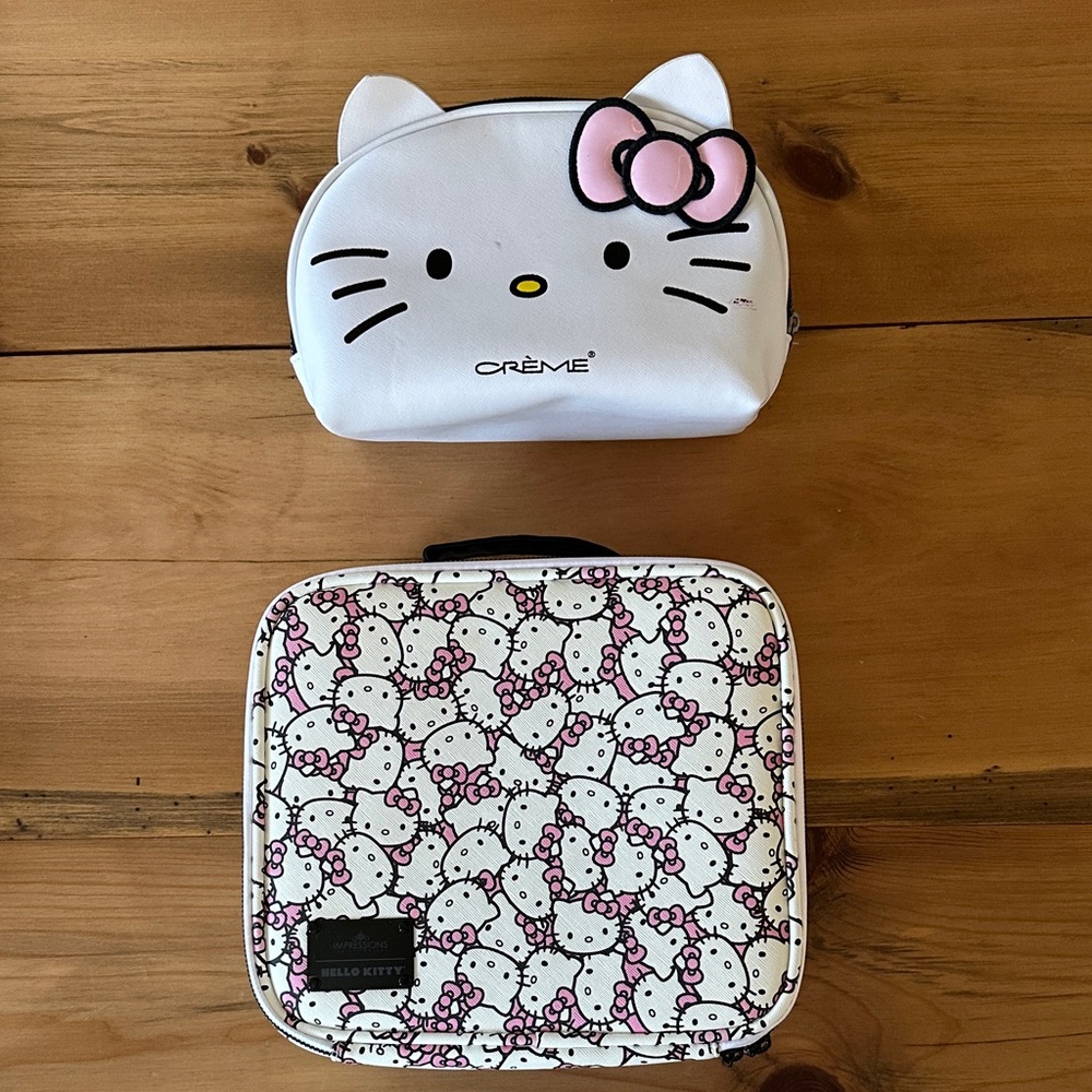 🌿 HELLO KITTY White and Pink Kids Bag Set
